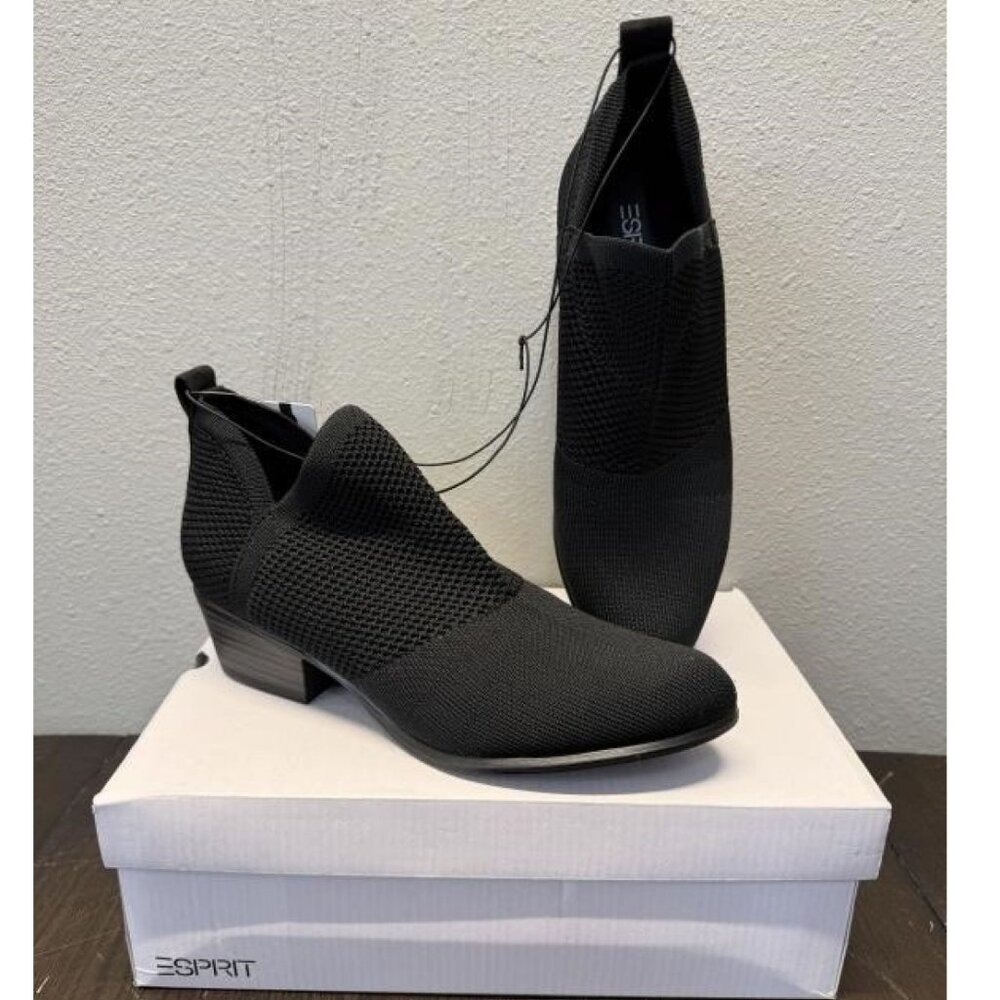 ESPRIT Women's Booties 8M Black NWT Tory